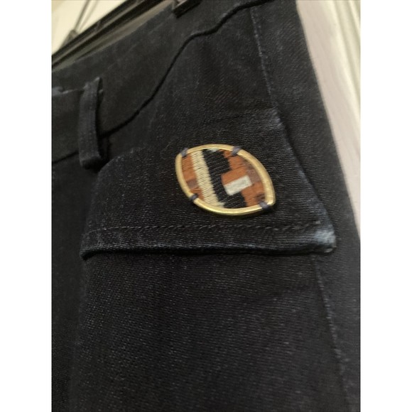 7 For All Mankind Women's Jeans Dark Wash Denim Flare Bell Bottom Size 26 - Picture 4 of 12